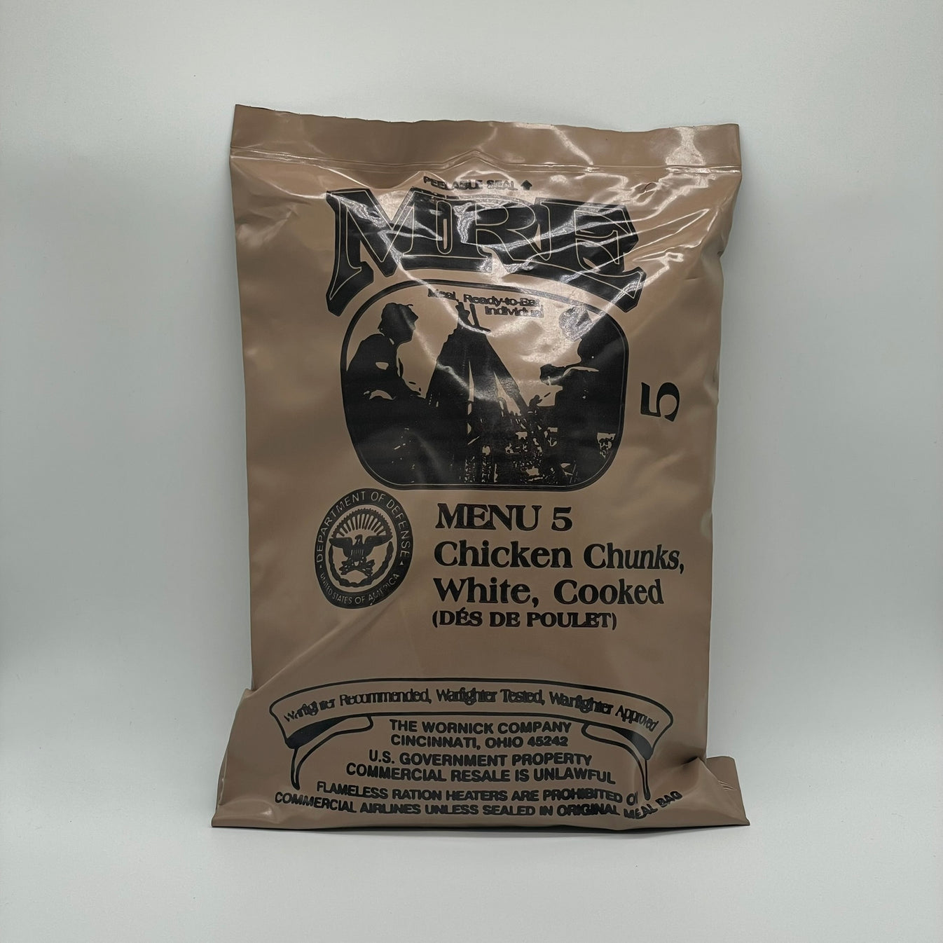 USA MRE Military Meal-Ready-to-Eat ration (Menu 5: Chicken Chunks ...